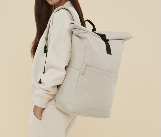 PREMIUM RECYCLED ROLL TOP BACKPACK BAG BASE BG186