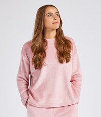 Ladies Plush Fleece Crew Neck Sweatshirt Brand Lab BH210