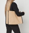 Jute Tipped Shopper Brand Lab BR103