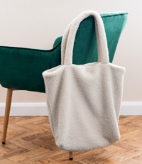 Borg Fleece Shopper Tote Bag Brand Lab BR301