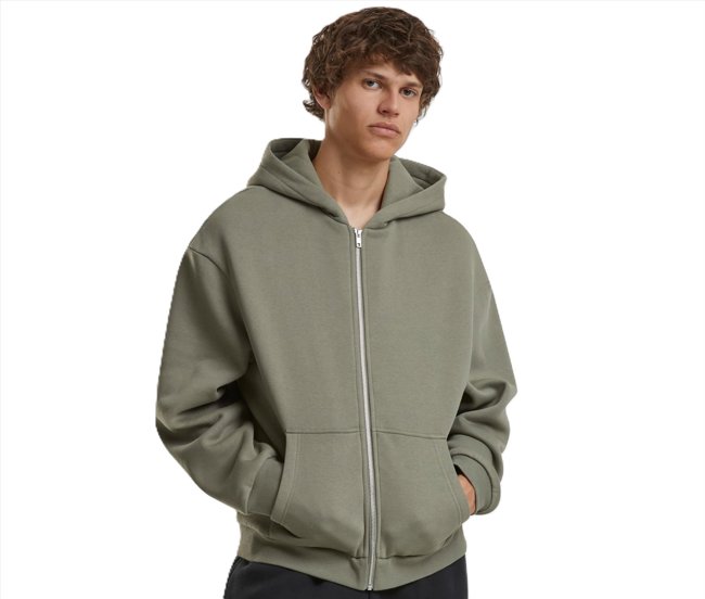 FLUFFY ZIP HOODY BUILD YOUR BRAND BY285