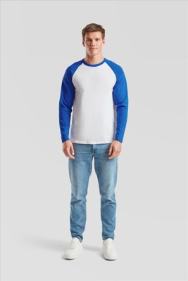 Fruit of the Loom Valueweight LSL Baseball T Fruit of the Loom 610280