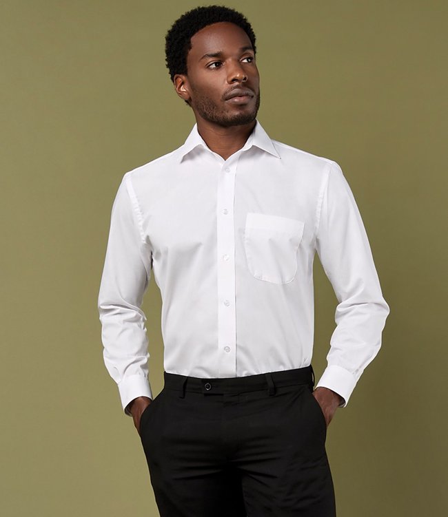 Long Sleeve Classic Fit Business Shirt Kustom Kit K104