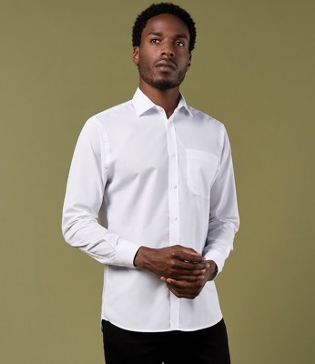 Long Sleeve Tailored Poplin Shirt Kustom Kit K142