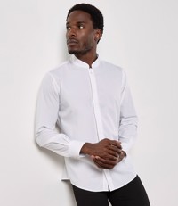 Long Sleeve Tailored Mandarin Collar Shirt Kustom Kit K161