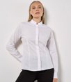 Ladies Long Sleeve Tailored Mandarin Collar Shirt Kustom Kit K261