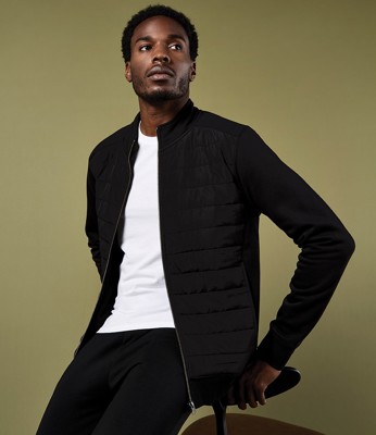 Regular Fit Quilted Full Zip Sweat Jacket Kustom Kit K331