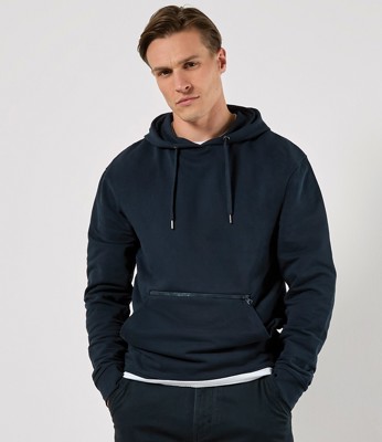 Regular Fit Piqué Zipped Pocket Hoodie Kustom Kit K338
