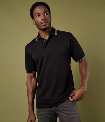 Contrast Tipped Poly/Cotton Piqué Polo Shirt Kustom Kit K409
