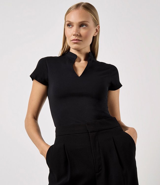 Ladies V Neck Corporate Top Kustom Kit K770