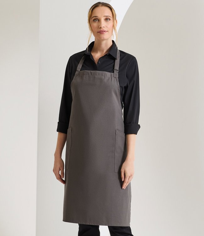 Recycled Polyester and Fairtrade Organic Cotton Bib Apron Premier PR120
