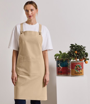 Cross Back Barista Bib Apron Premier PR129