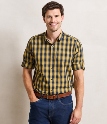 Mulligan Check Long Sleeve Shirt Premier PR250