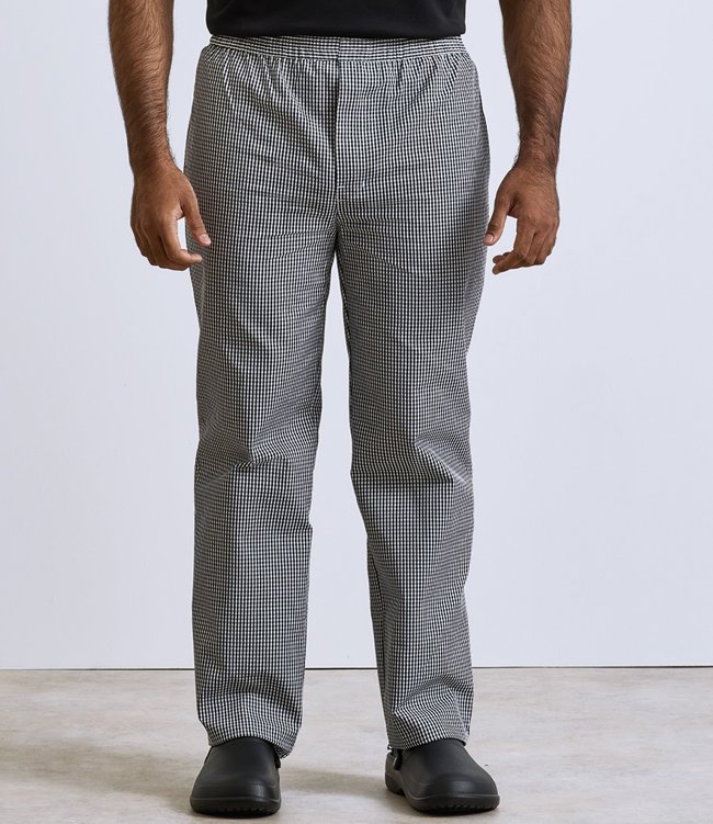 Pull On Chef's Check Trousers Premier PR552