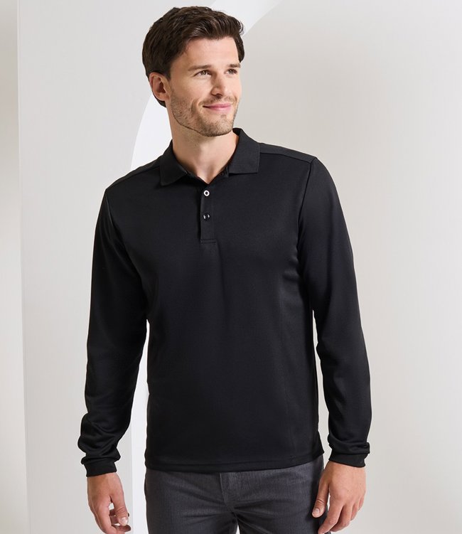 Long Sleeve Coolchecker® Piqué Polo Shirt Premier PR617