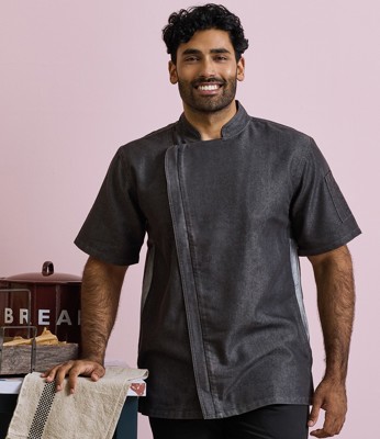 Short Sleeve Zipped Chef's Jacket Premier PR906