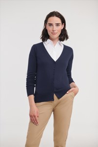 Russell Ladies V-Neck Knitted Cardigan Russell Athletic 9715F