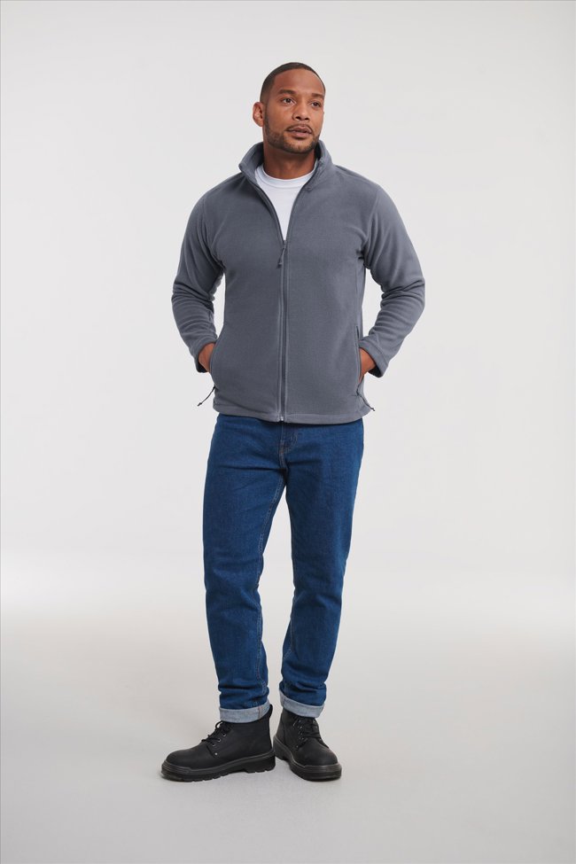 Russell Men Full Zip Outdoor Fleece Russell Athletic 9870M