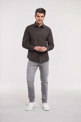 Russell Men LSL Fitted Stretch Shirt Russell Athletic 9946M