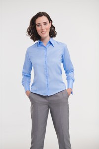 Russell Ladies LSL Tailored Ultimate Non-Iron Shirt Russell Athletic 9956F