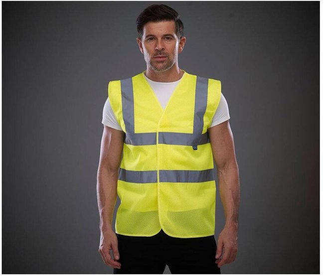 TOP COOL OPEN MESH 2 BAND AND BRACES WAISTCOAT YOKO YK120